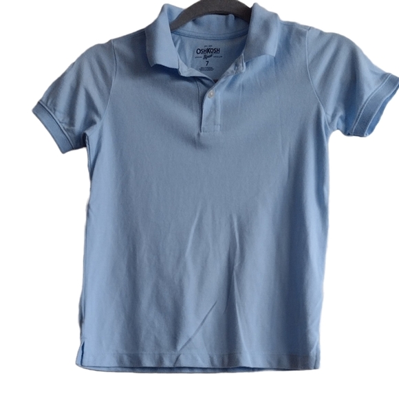 Osh Kosh Uniform Short Sleeve Blue Polo 7 - Picture 1 of 6